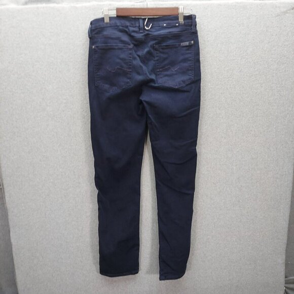 7 For All Mankind Dark Wash Straight Leg Jeans - Size 31 - Picture 4 of 4